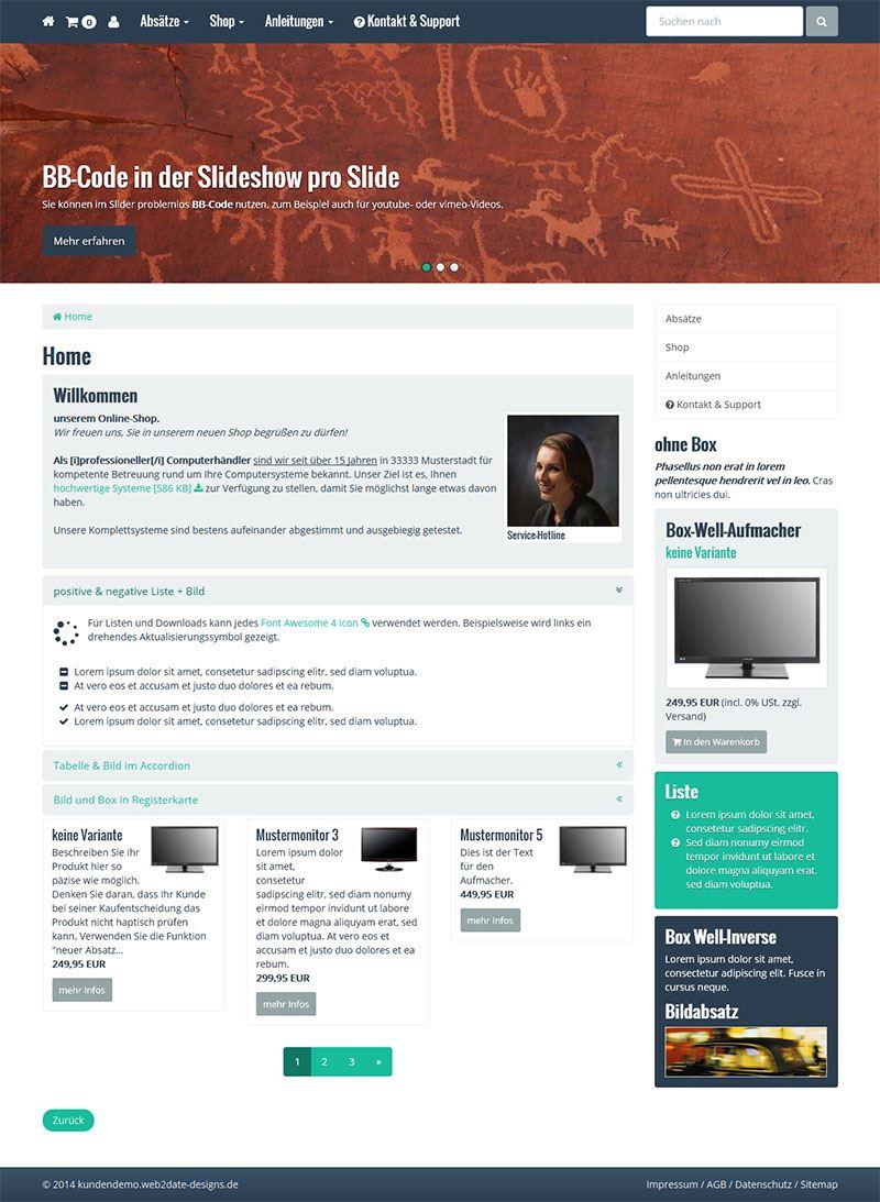 Bootstrap 9 Variante Flat